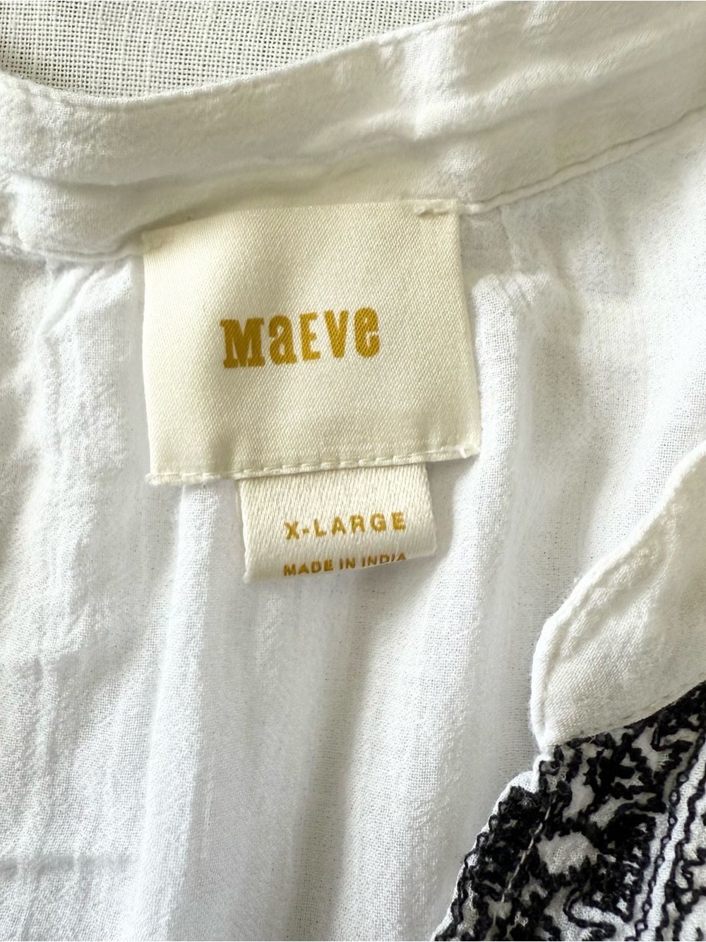 Anthropologie Maeve Anastasia Embroidered Blouse Boho Women's Size XL - Picture 9 of 12